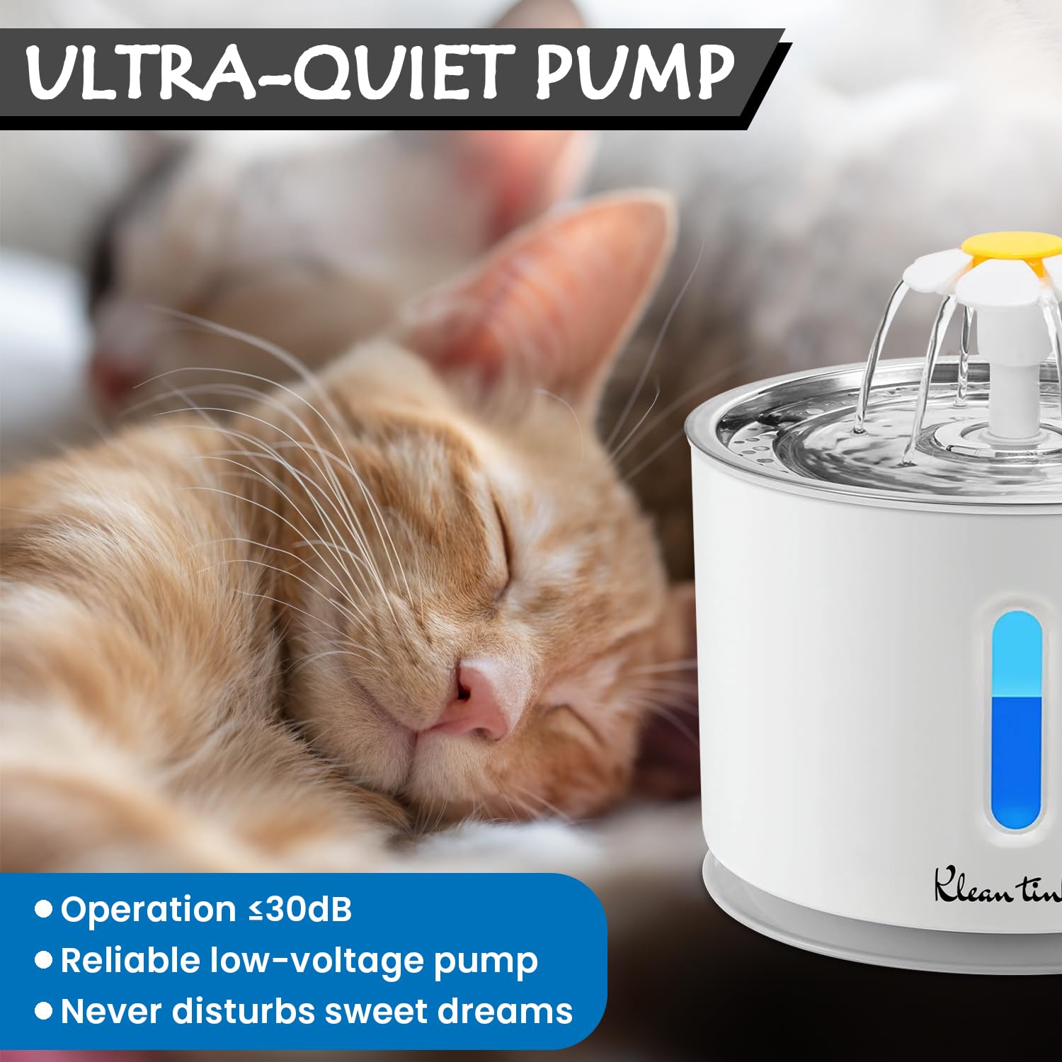 Bebedero Automático de Fuente para Mascotas con LED 2.4L - Imagen 6