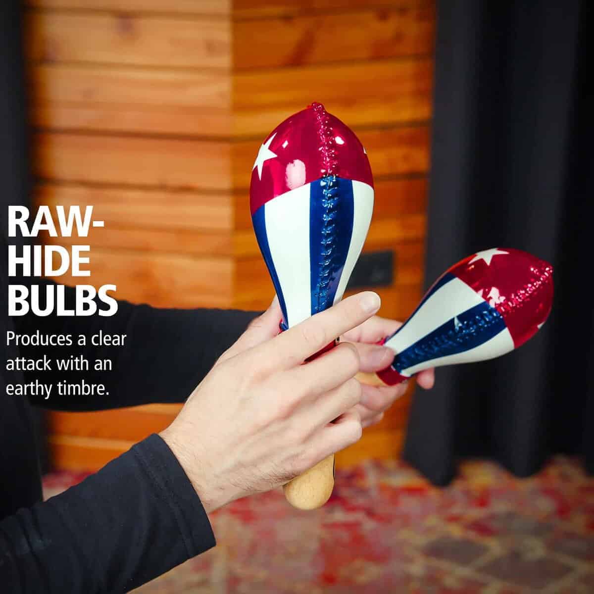 Maracas Tradicionales de Percusión Meinl con Agitadores de - Imagen 3