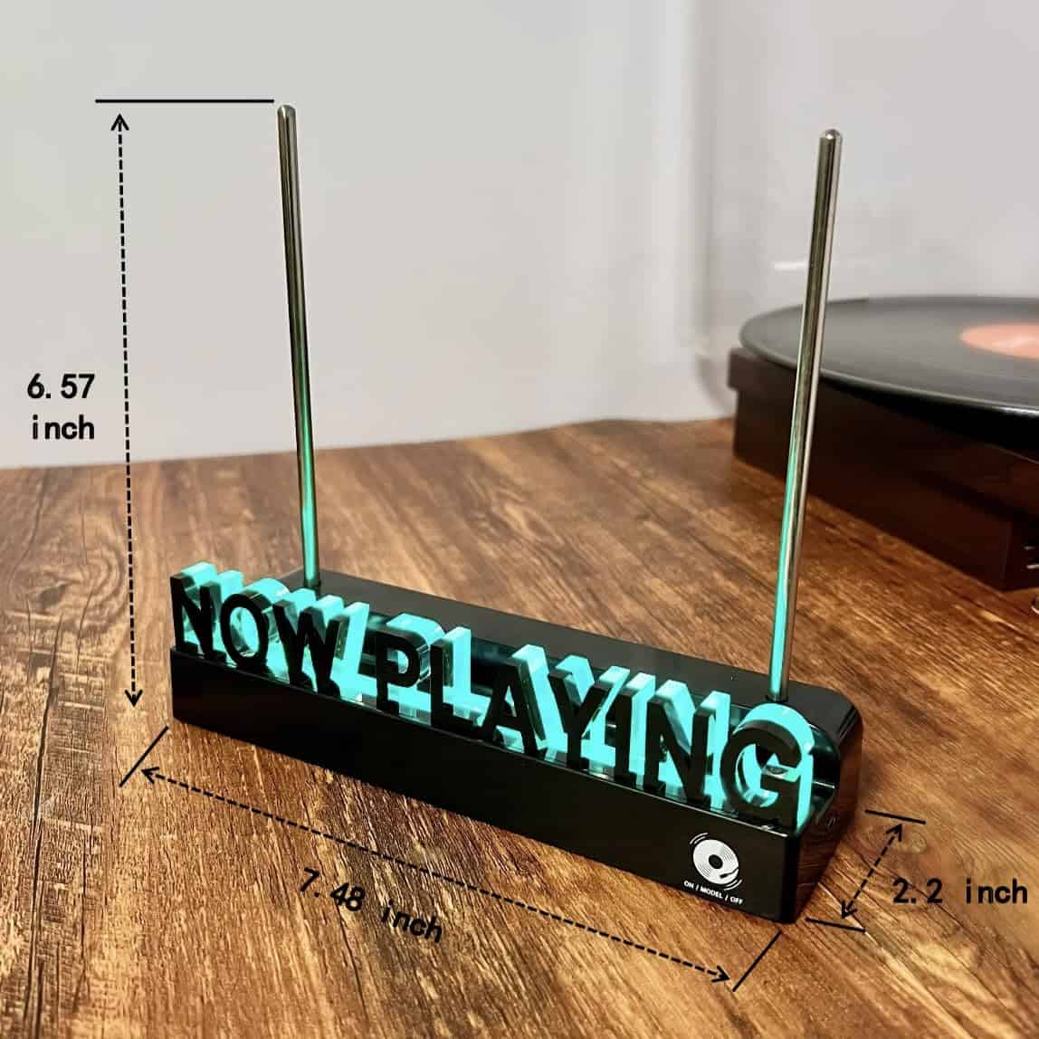 LIGOLIG Soporte para Discos de Vinilo Now Playing - Montaje - Imagen 5