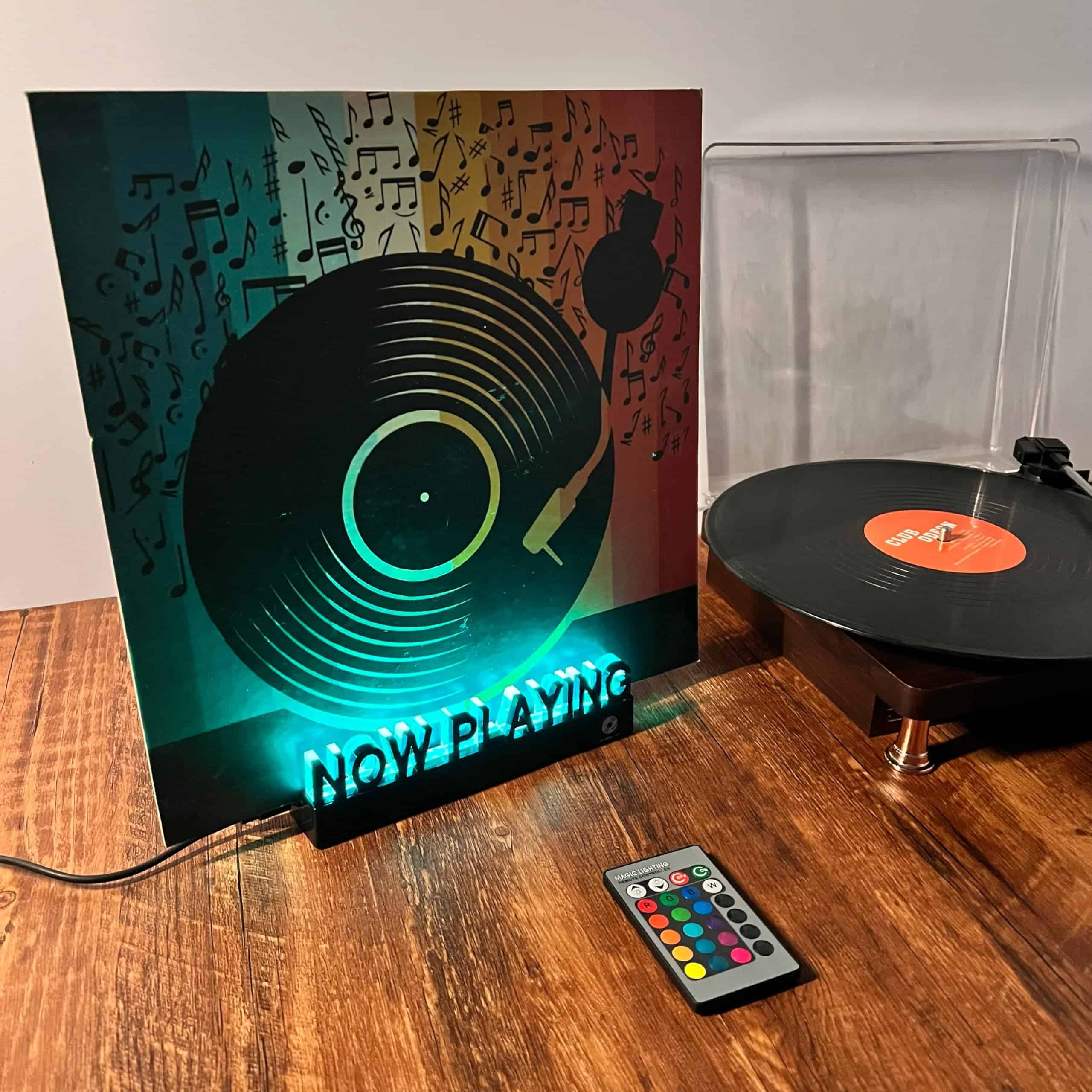 LIGOLIG Soporte para Discos de Vinilo Now Playing - Montaje - Imagen 6