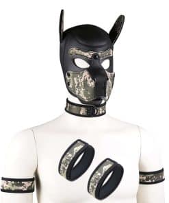 Máscara de Perro de Neopreno con Cara Completa QUYUWOWO