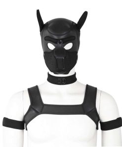 Máscara de Perro Neopreno Completa con Capucha Desmontable