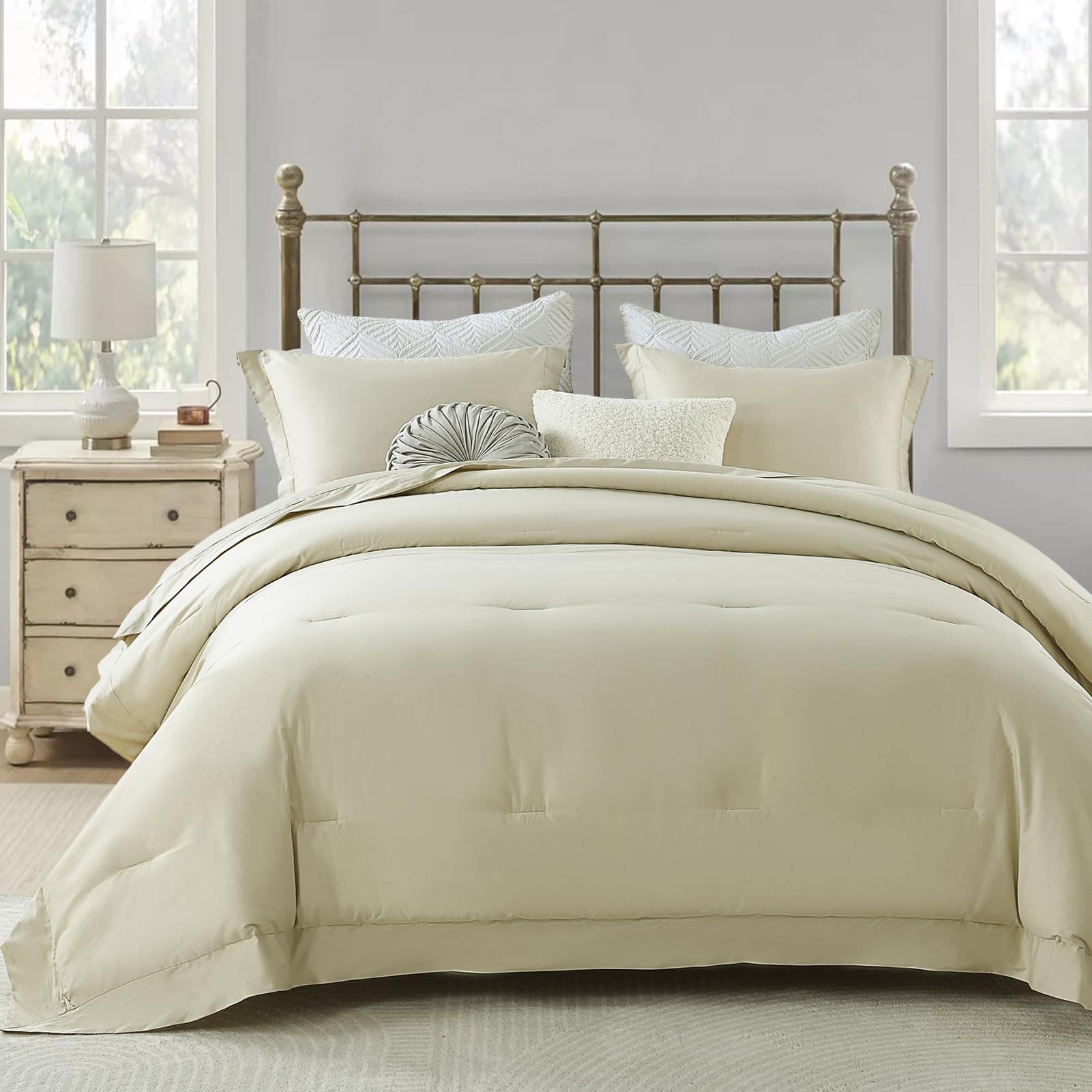 Juego de Edredón Queen Finlonte, Edredón Acolchado Moderno