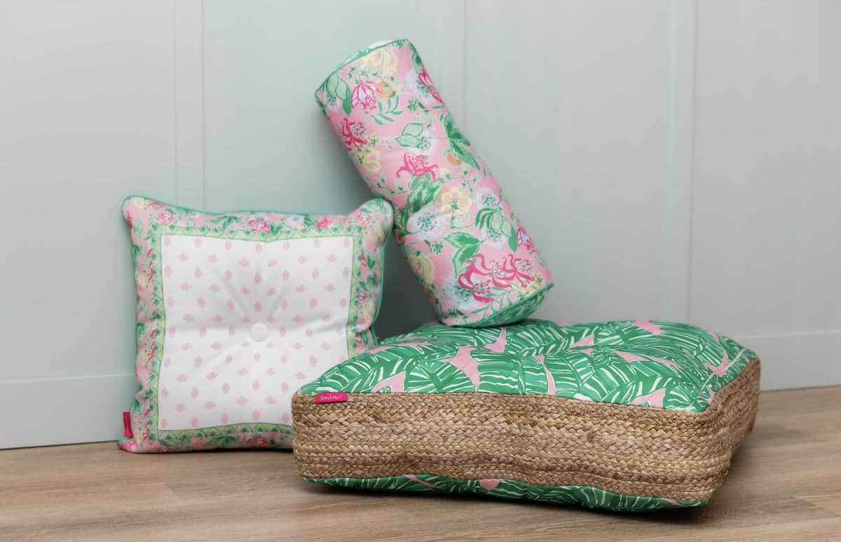 Almohada cilíndrica Lilly Pulitzer, 21x8 almohada para uso - Imagen 9
