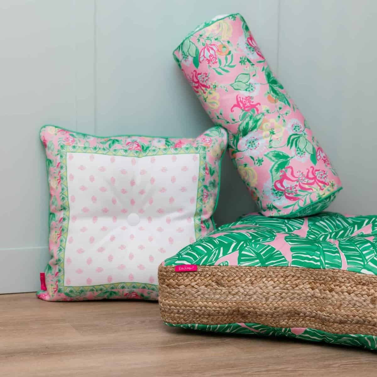 Almohada cilíndrica Lilly Pulitzer, 21x8 almohada para uso - Imagen 8
