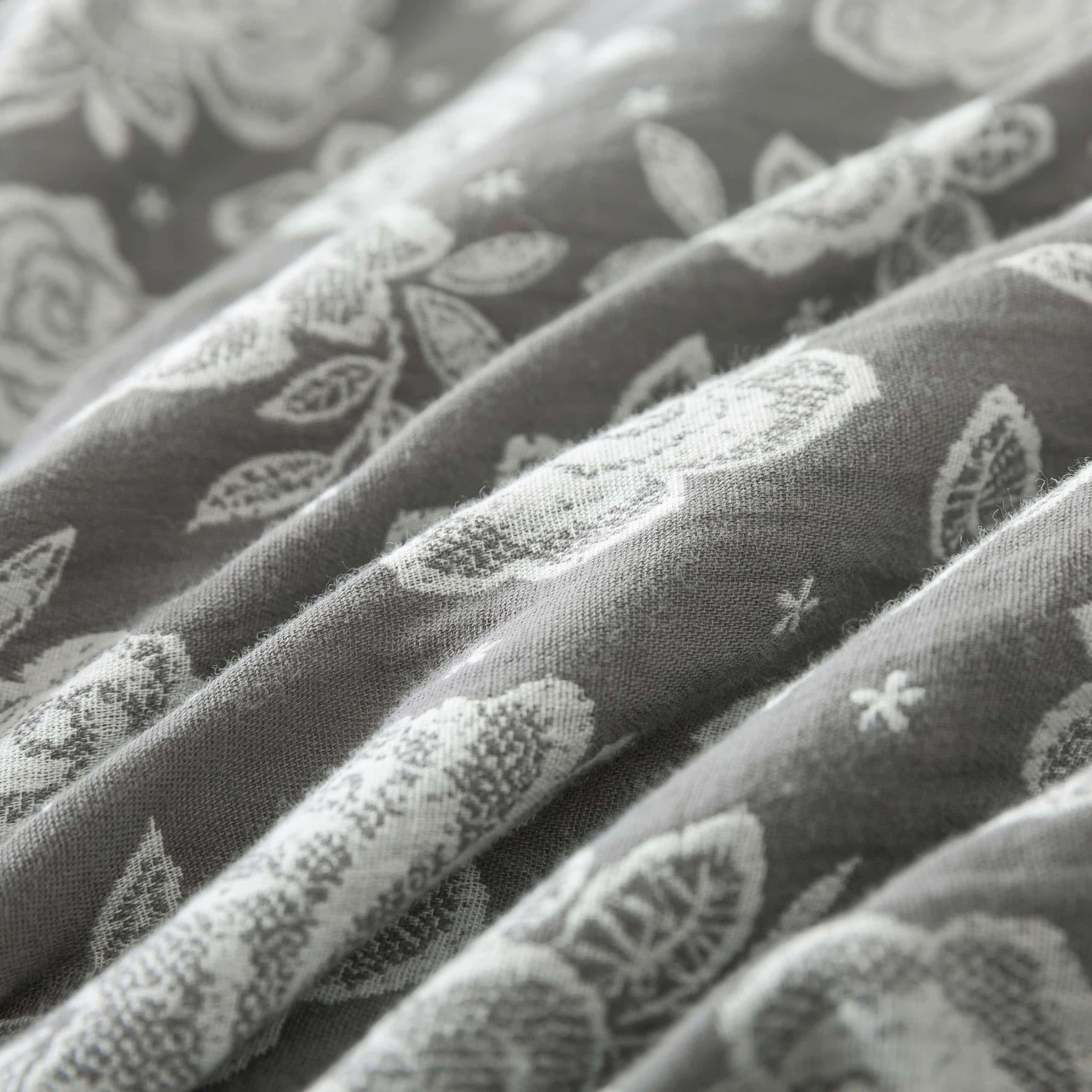 Juego de Ropa de Cama Softta Vintage -Gris Encantador con Ro - Imagen 7