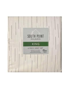 Set de Sábanas Estampadas de 6 Piezas South Point Home