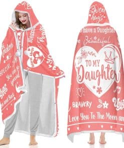 Manta con capucha para hija - Regalos para hija - Navidad,