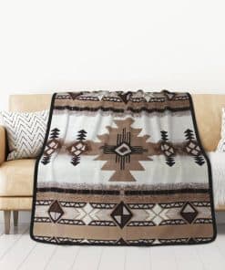 Manta de Doble Cara de 50x60in con Estampado de Nativo