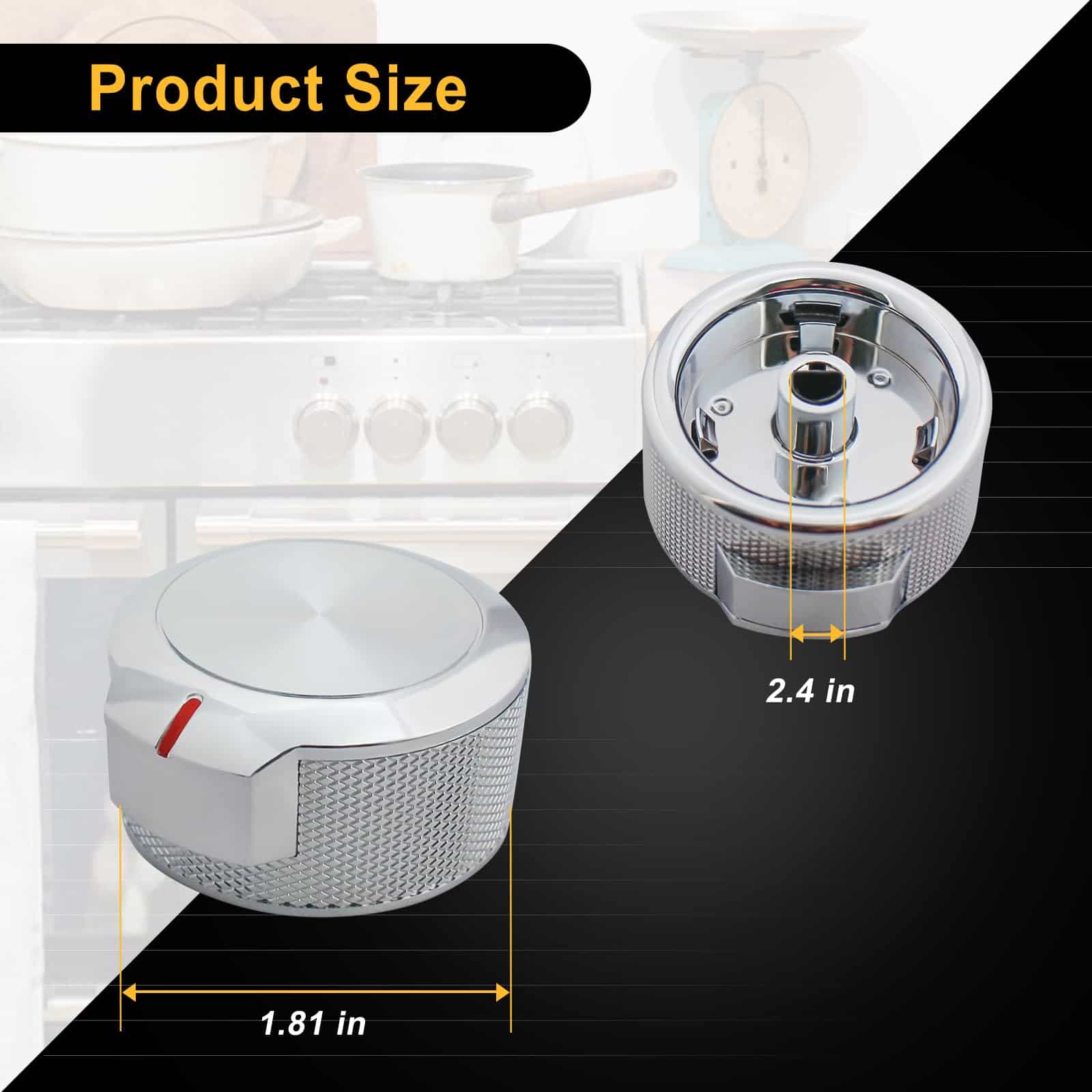 Kit de control de perilla de estufa de gas W10823529 - Imagen 3
