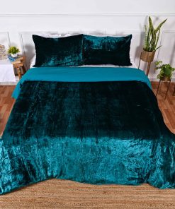 Fundas de Edredón de Terciopelo Ultra-Luxe DecorAvenue,