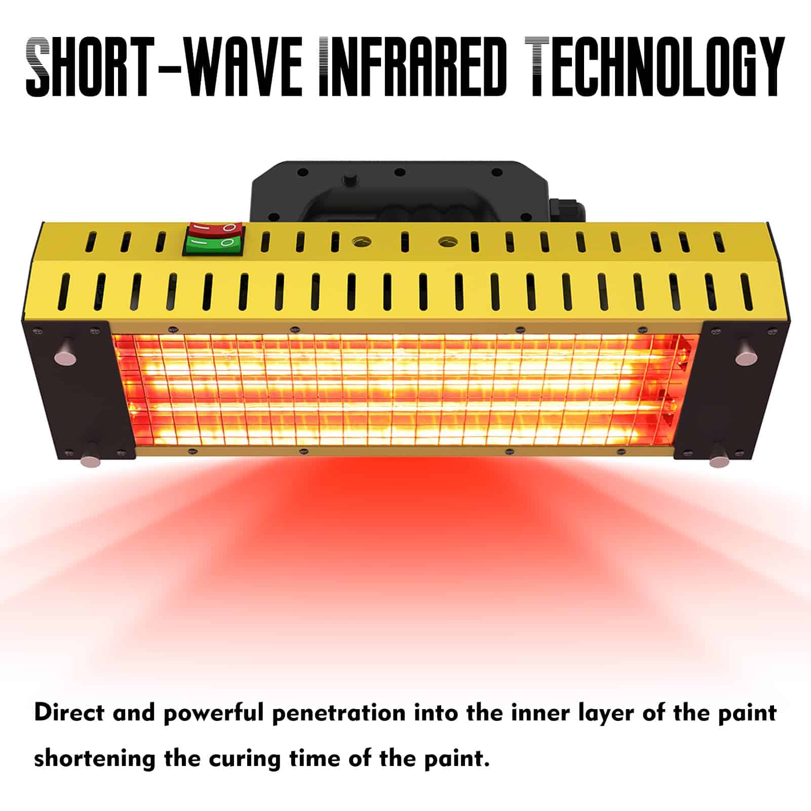 Lámpara de Cura de Pintura Infrarroja DATOUBOSS 2000W - Imagen 7