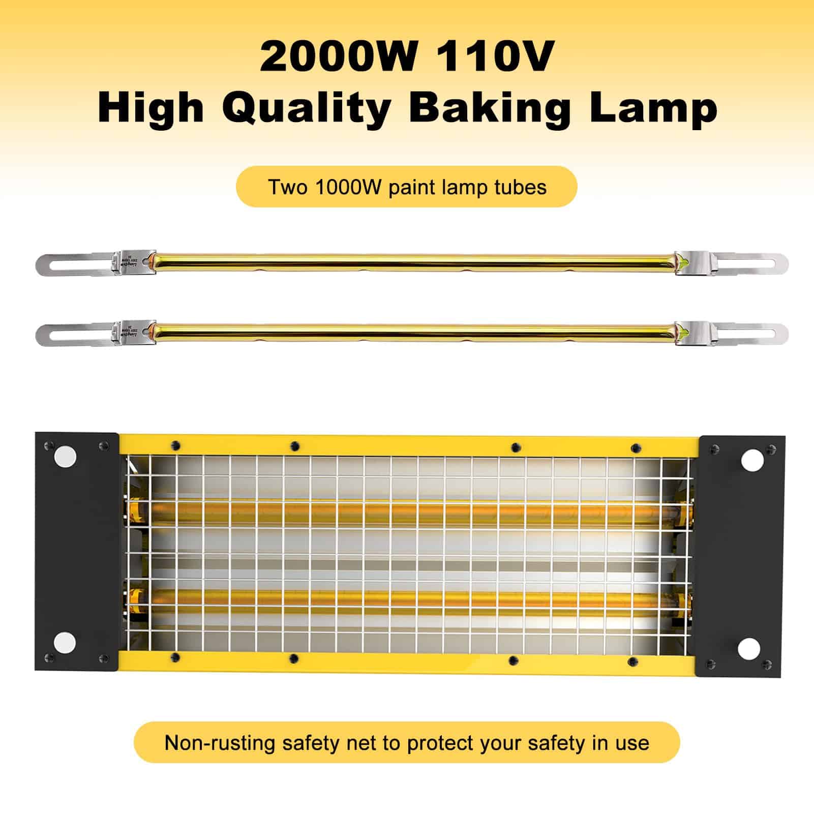 Lámpara de Cura de Pintura Infrarroja DATOUBOSS 2000W - Imagen 6