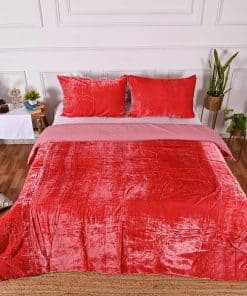 Fundas de Edredón de Terciopelo Sólido Ultra-Luxe