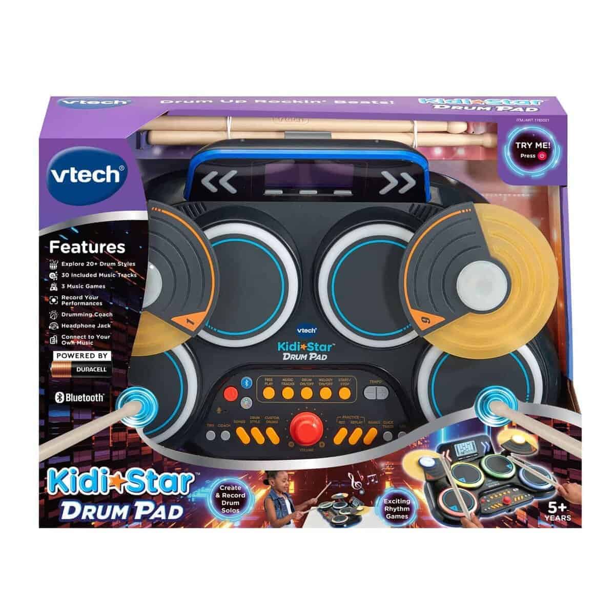 VTech Kidi Star Drum Pad, Negro - Imagen 8