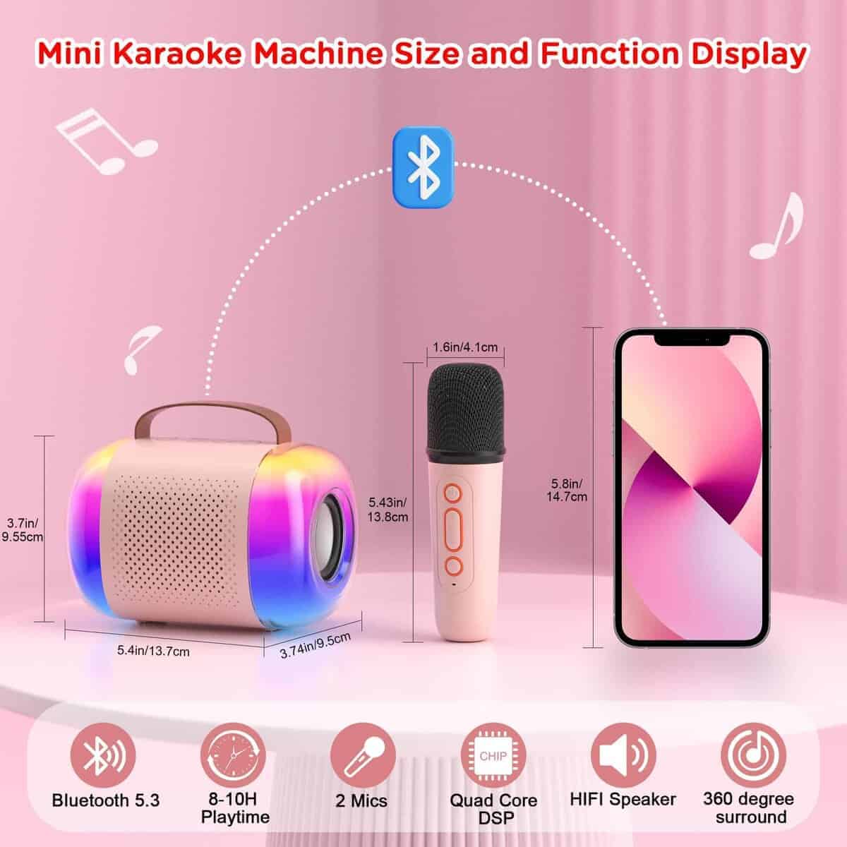 Máquina de Karaoke Mini para Niños, Máquina de Karaoke - Imagen 4
