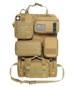 Organizador de Asiento Trasero de Coche Táctico Molle de 6