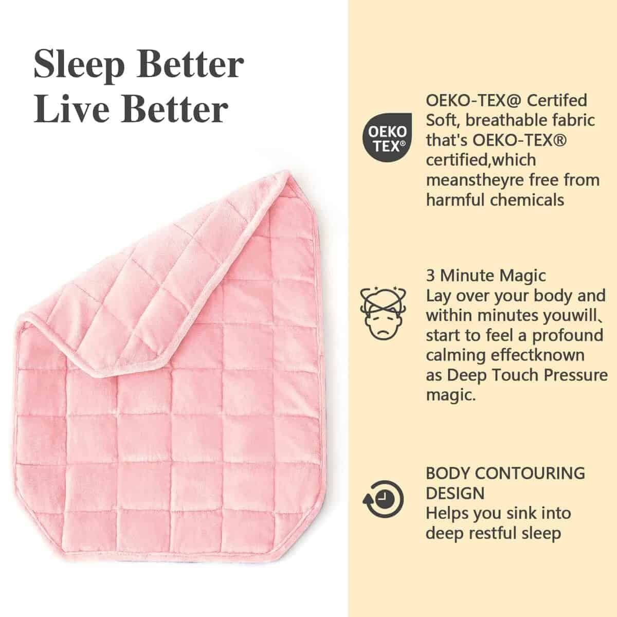 Manta Lap Weighted CYMULA para Adultos, Manta de Acolchado - Imagen 7