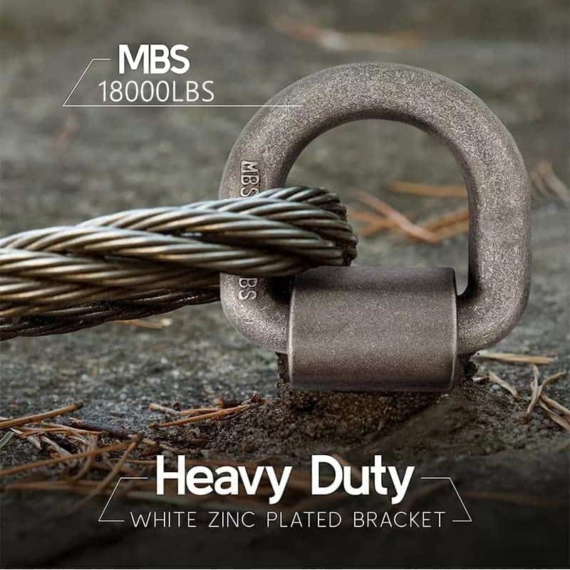 Aikosin 5/8" 18000 libras Anillo en D forjado para Soldar - Imagen 4