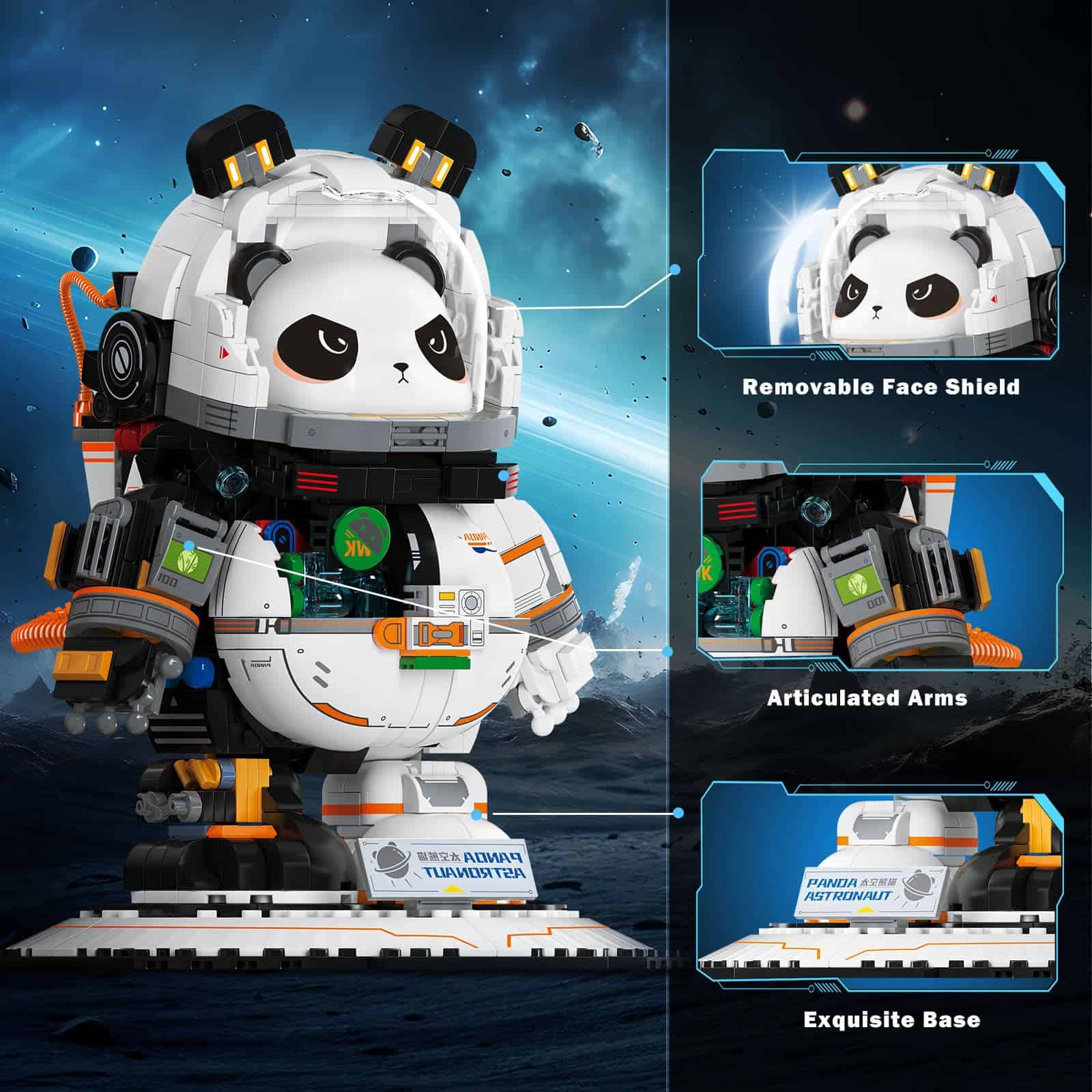 Juego de bloques de construcción NUTCRACKER Space Panda - Imagen 5