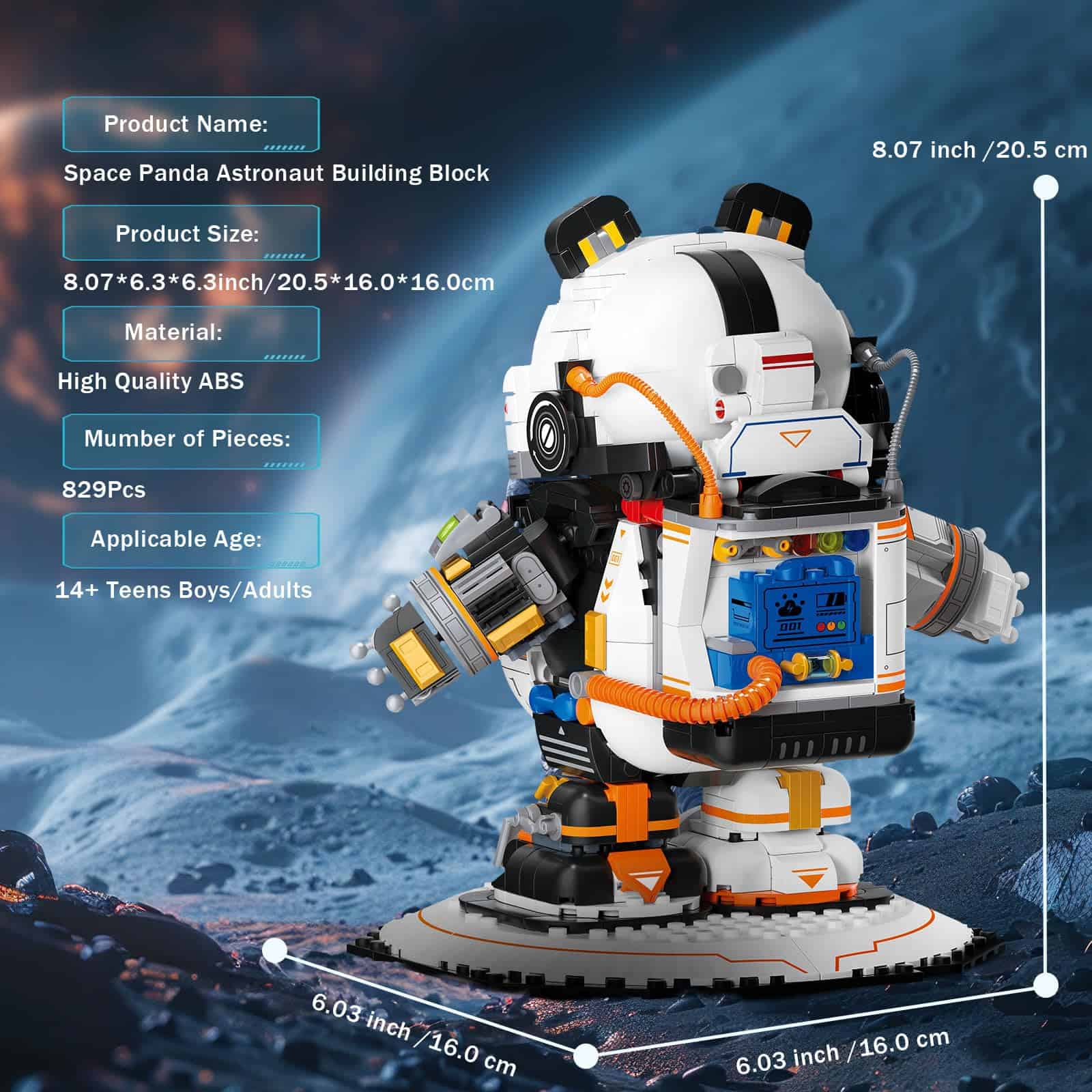 Juego de bloques de construcción NUTCRACKER Space Panda - Imagen 3