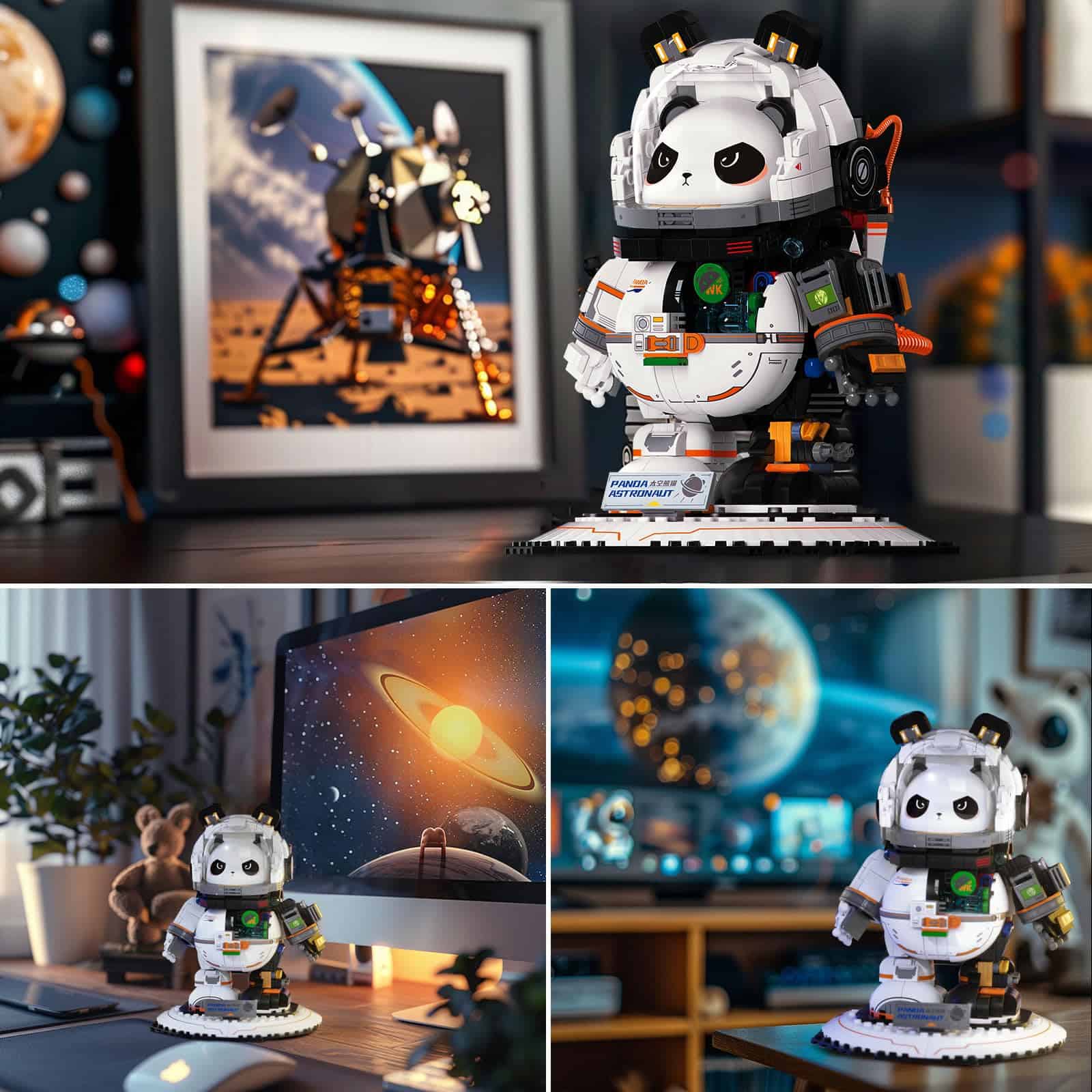 Juego de bloques de construcción NUTCRACKER Space Panda - Imagen 6