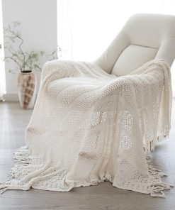 Mantas de Punto Boho U.EHome para Sofá y Cama - Súper Suave
