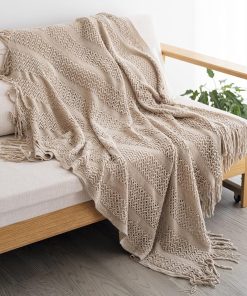 Manta Tejida Boho para Sofá y Cama - Super Suave Manta de