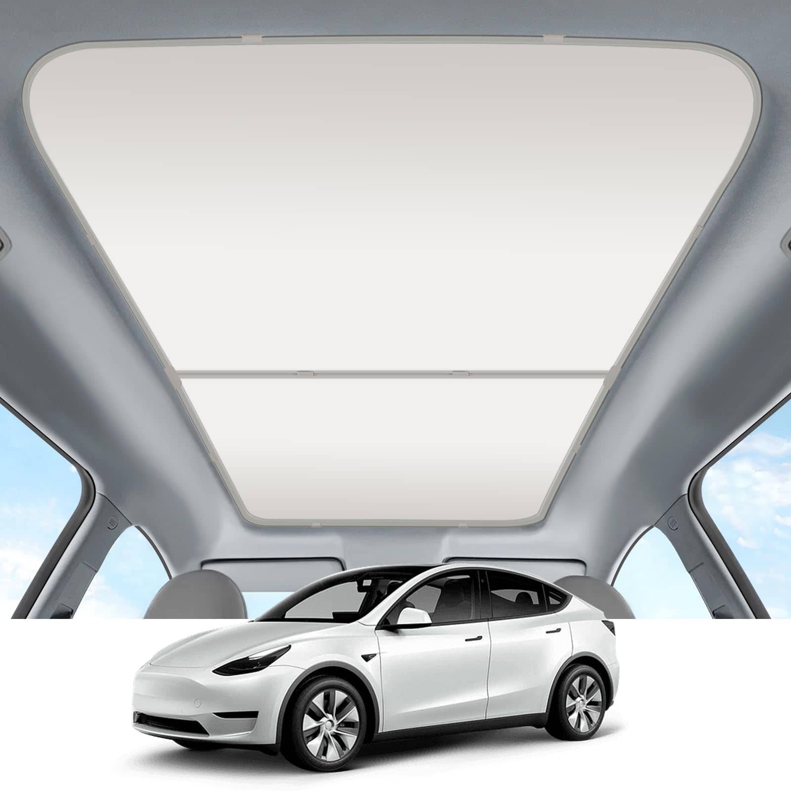 2024 Upgrade Tesla Model Y Protector de techo para sol
