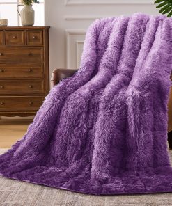 Manta Ponderada de Piel Sintética para Adultos -Morado