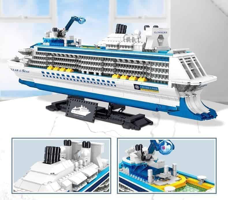 Yunigzmy Technology Modelo de Barco de Crucero Bloques de - Imagen 6