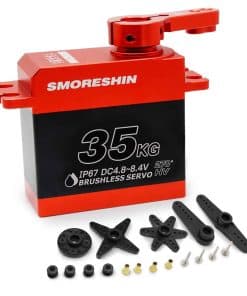 Servo impermeable de 35 kg, estuche de aluminio completo y