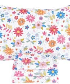 Juego de Sábanas de Cama Completa 100% Algodón con Diseño