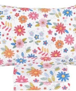 Juego de sábanas de 3 piezas para cama individual de