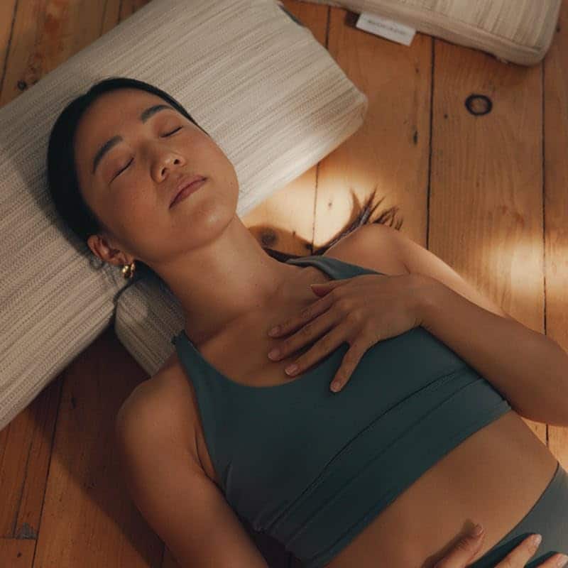 Almohada Orgánica para Yoga de Aguacate, Certificada GOTS, - Imagen 5