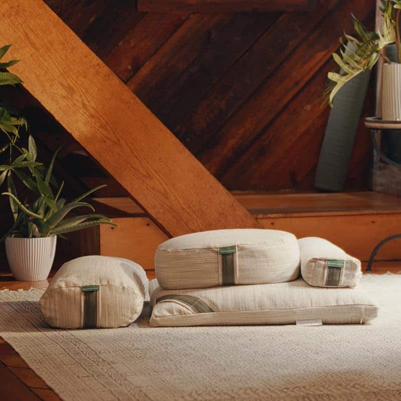 Almohada Orgánica para Yoga de Aguacate, Certificada GOTS, - Imagen 8