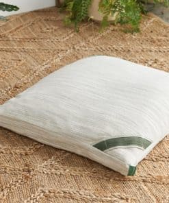 Almohada de Meditación Cuadrada Orgánica de Aguacate, Funda