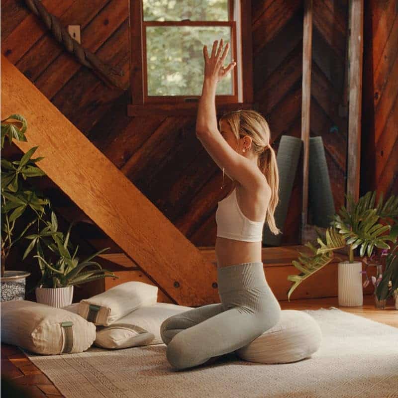 Cojín de Meditación de Yoga de Aguacate Orgánico, Cubierta - Imagen 4