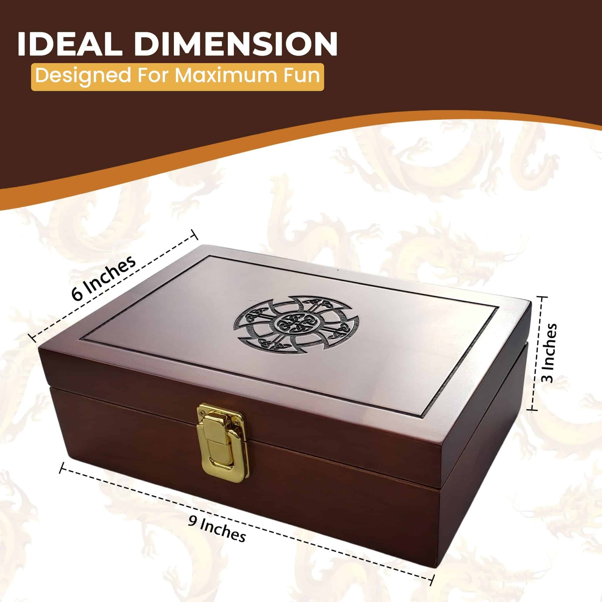 Torre de dados Kaejasa Dragon treasure box (9� x 6� x 3�) - - Imagen 6
