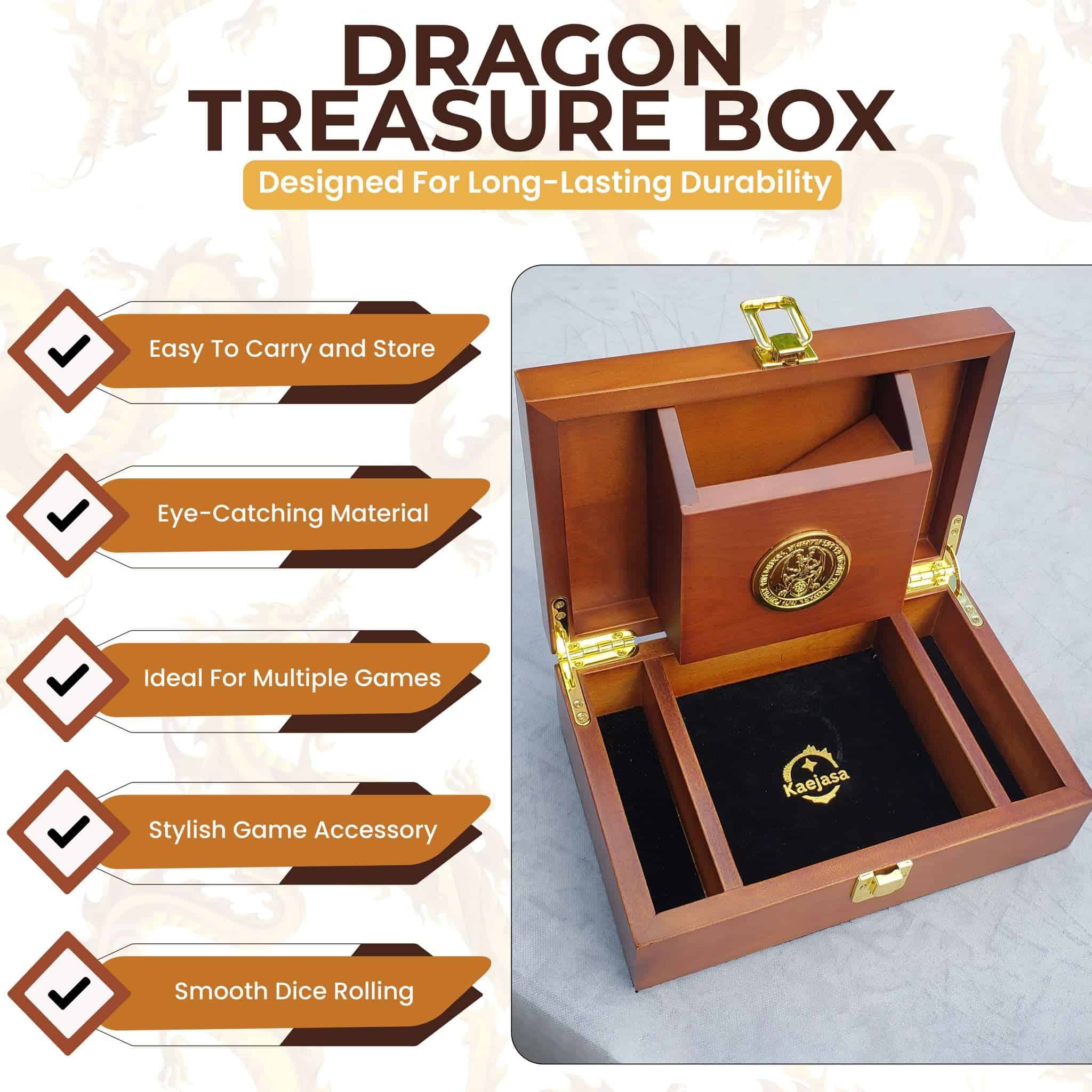 Torre de dados Kaejasa Dragon treasure box (9� x 6� x 3�) - - Imagen 3