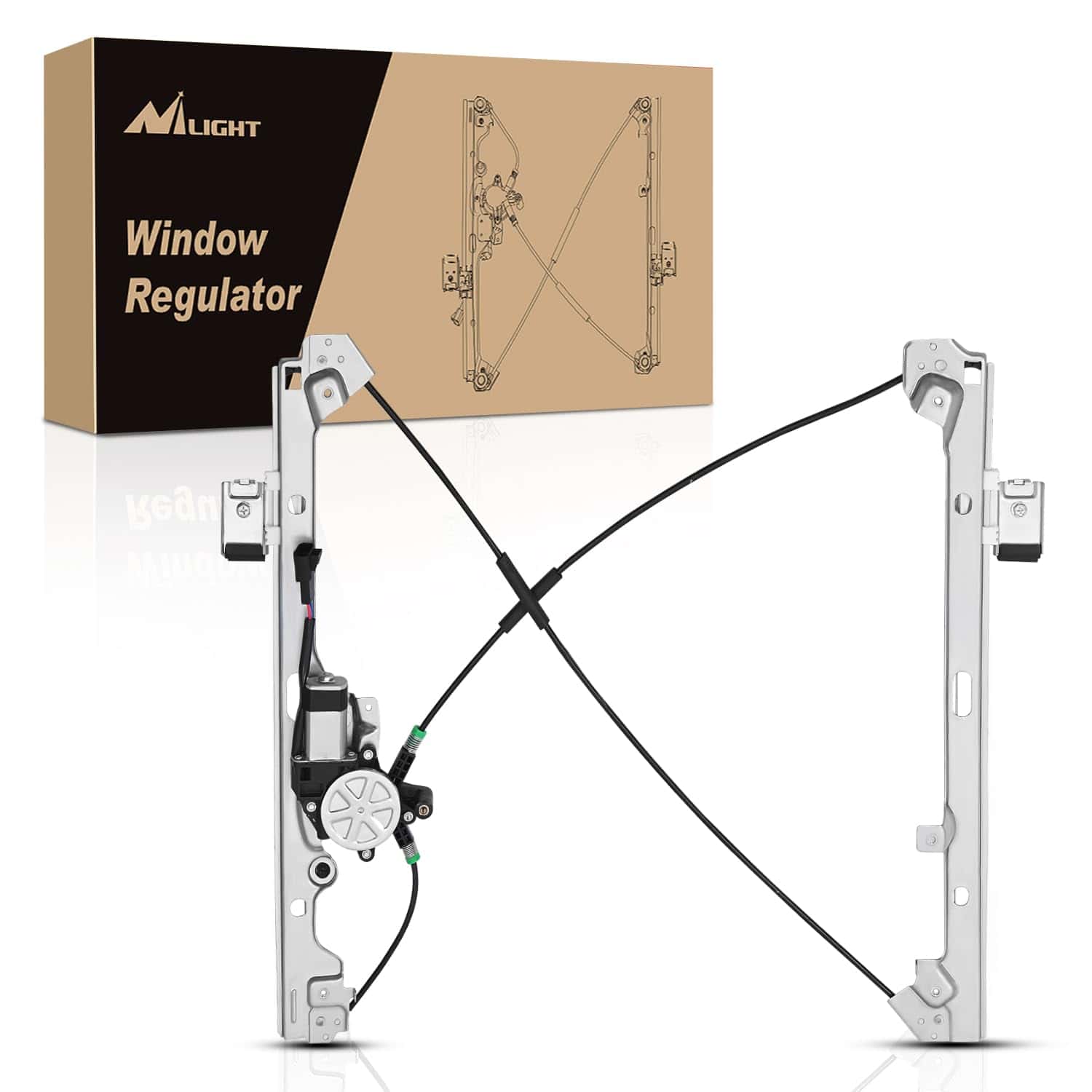 Regulador/Motor de Ventana Delantera Lado del Conductor