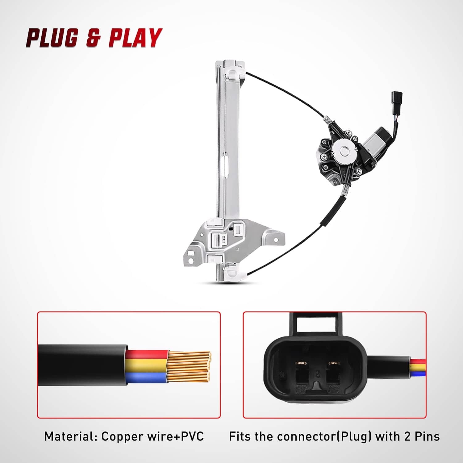 Regulador/Motor de Ventana Nilight Compatible -o 748-511 - Imagen 6