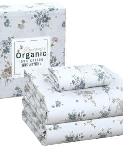 Juego de Sábanas RUVANTI 100% Algodón Orgánico Twin XL, 3