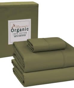 Juego de Sábanas XL gemelas 100% algodón orgánico RUVANTI,