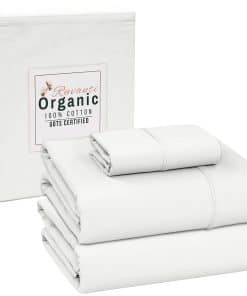 Juego de sabanas 100% algodón orgánico RUVANTI Twin XL, 3