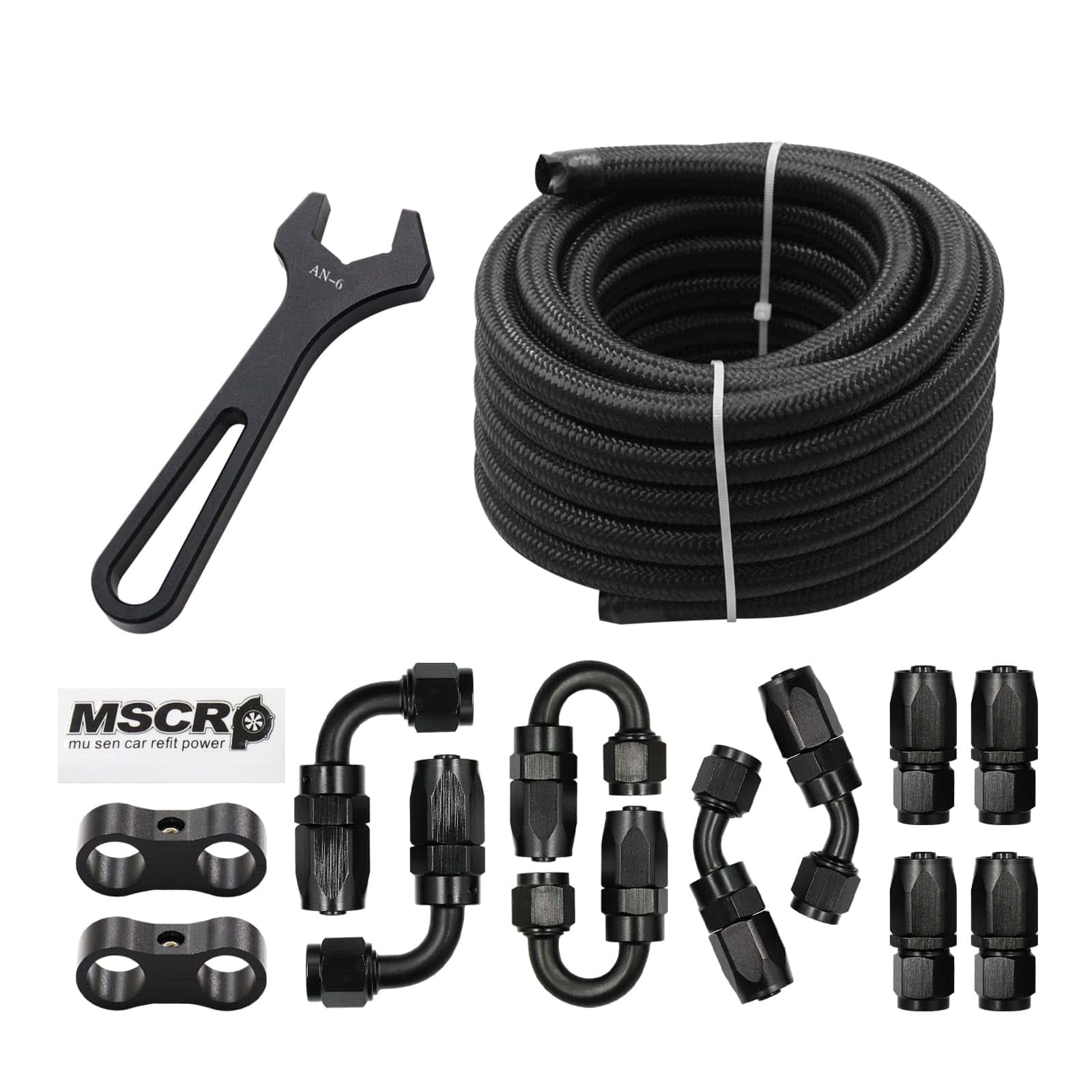 Kit de manguera de línea de combustible AN6 20FT, Nylon