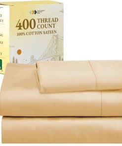 Juego de Sábanas California Design Den Beige Twin XL, 400