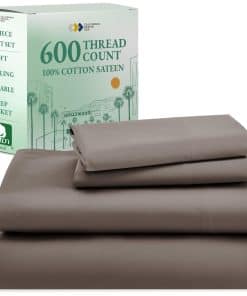 Juego de sábanas California Design Den Twin 100% algodón,