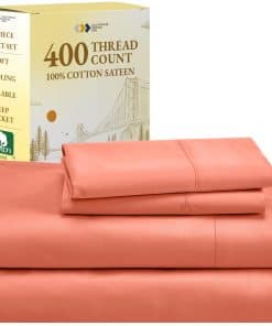 Juego de sábanas California Design Den de 400 hilos, tamaño
