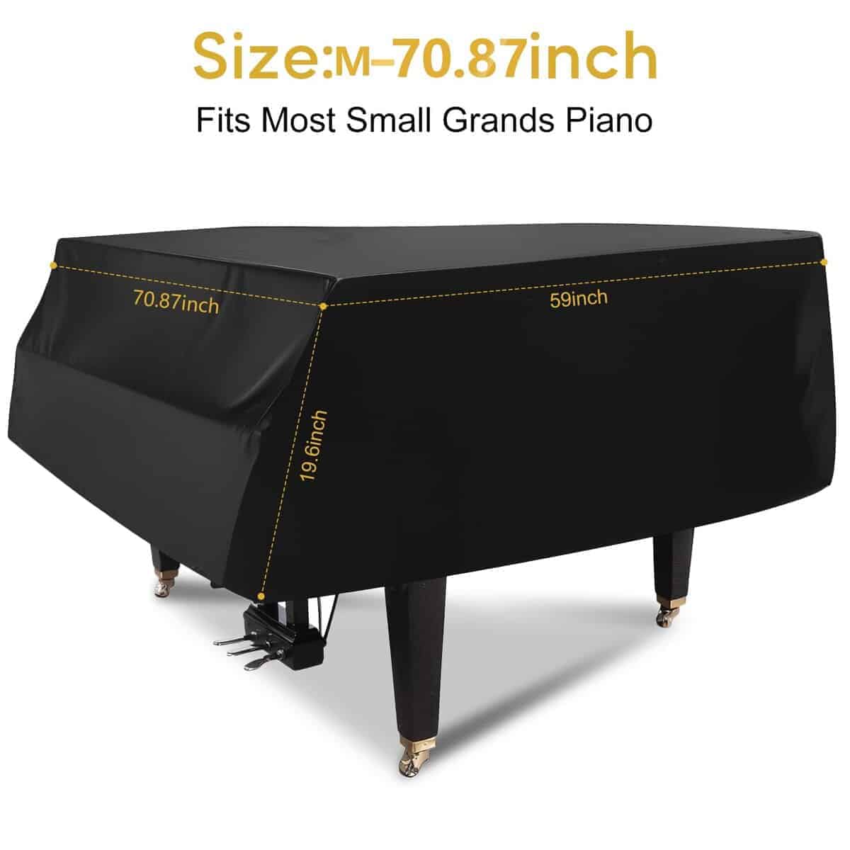 Cubierta para Piano de Cola Resistente Cubierta Protectora - Imagen 3
